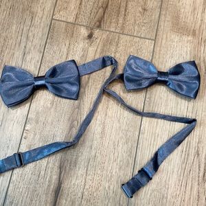 NIP Dark grey bow ties - set of 2